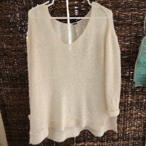 Free People White Sweater